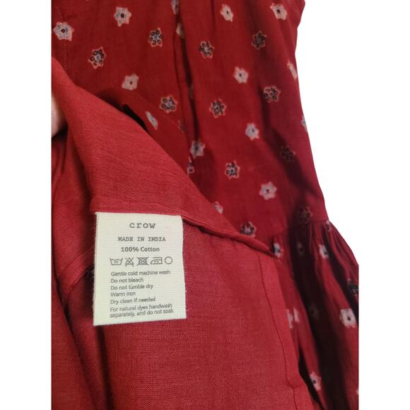 WORLD OF CROW CHERRY BLOSSOM GATHERED DRESS SIZE XS - Picture 10 of 10